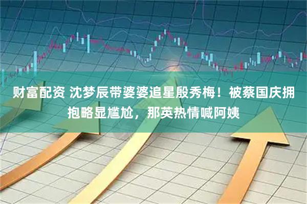 财富配资 沈梦辰带婆婆追星殷秀梅！被蔡国庆拥抱略显尴尬，那英热情喊阿姨